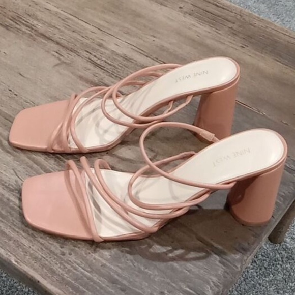 Nine West Getcha 3 Block Heel Strappy Sandal Size 12 - Picture 4 of 6